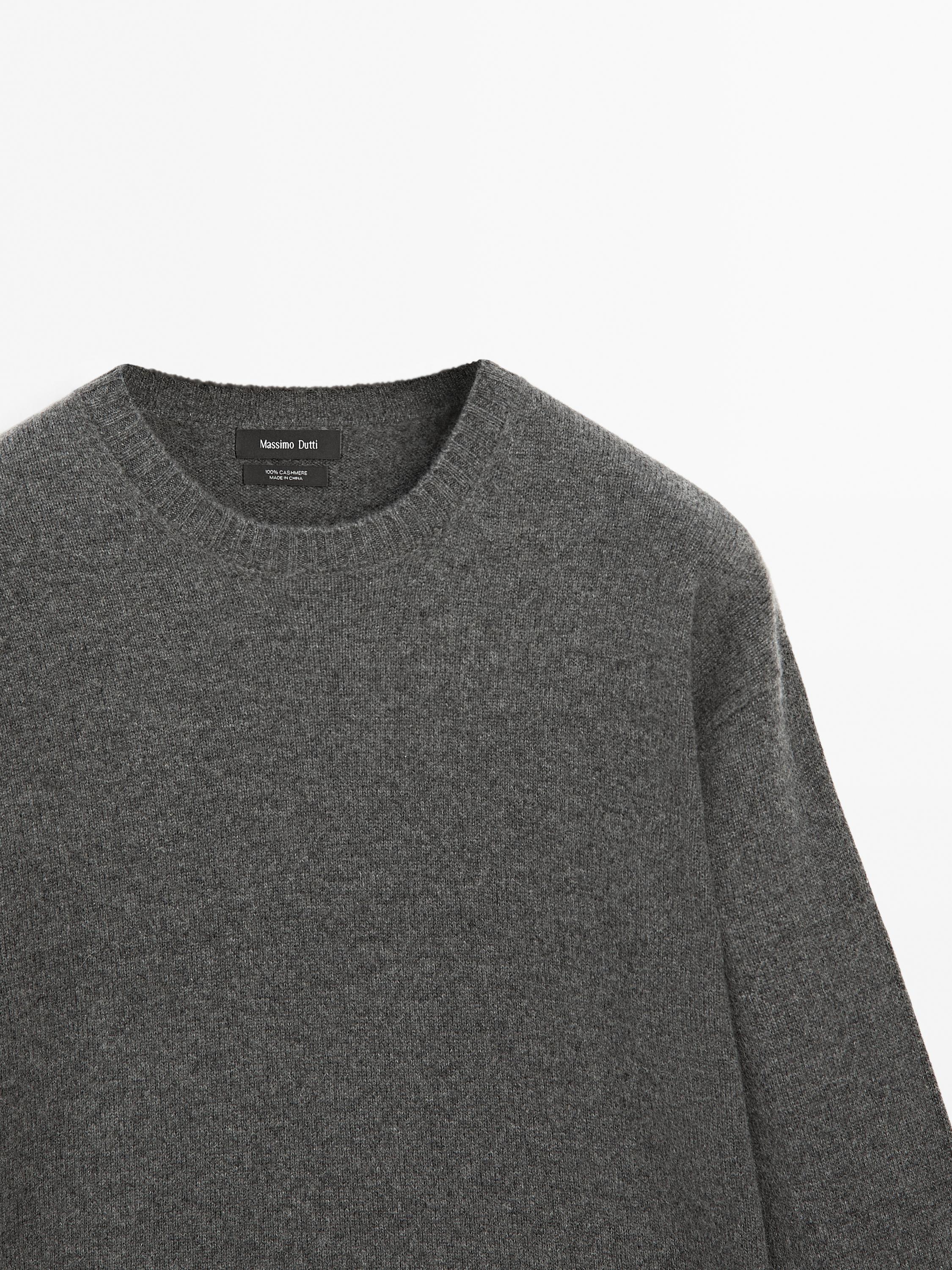 100% cashmere knit sweater
